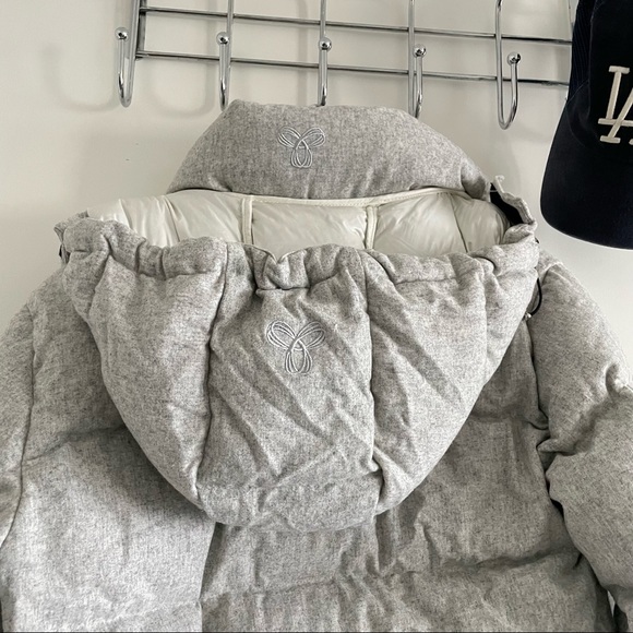 TNA Aritzia Super Puff XXS Wool Tech Grey - Picture 5 of 7